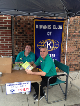 Woodbury Car Show 2013 Kiwanis Booth